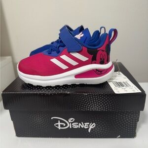Adidas Toddler Fortarun Mickey Mouse Pink/Blue Sneaker Shoes Size 7k